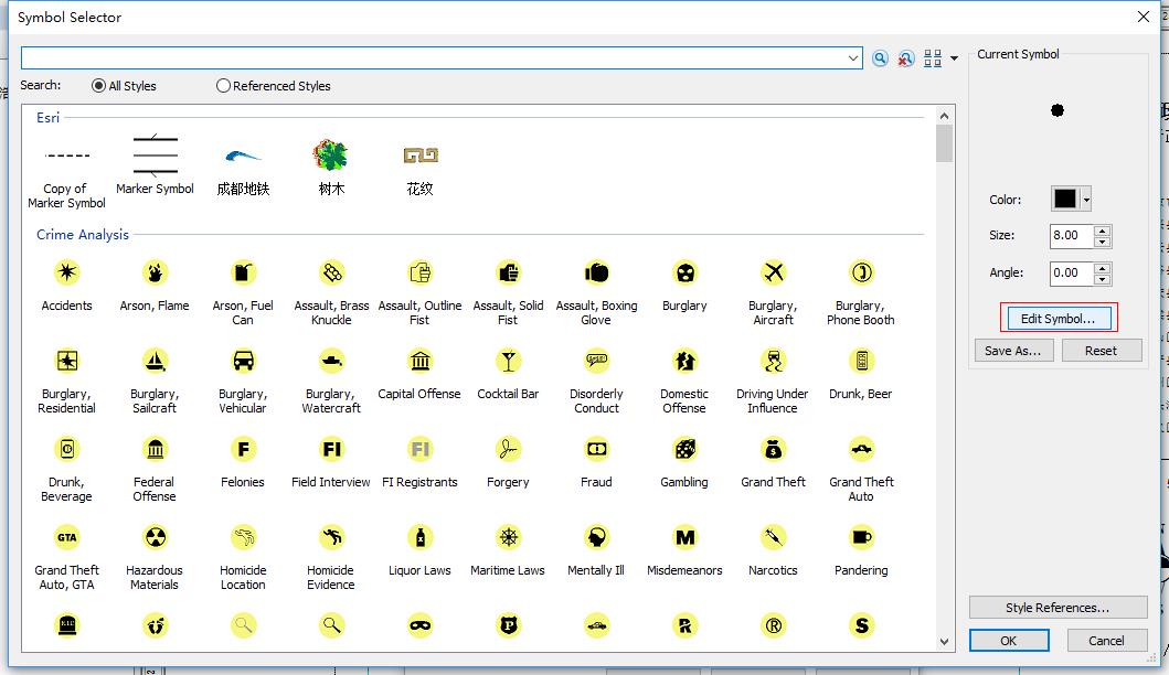 ArcGIS专题图边框花纹制作